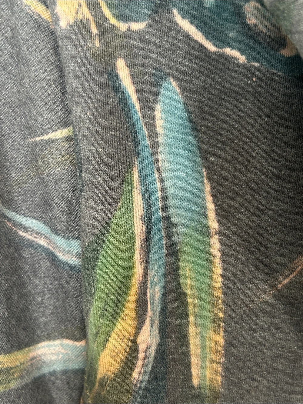 Winter Sun Women's Gray Hooded Zip Sweatshirt with Botanical Print Size Small - Picture 8 of 8